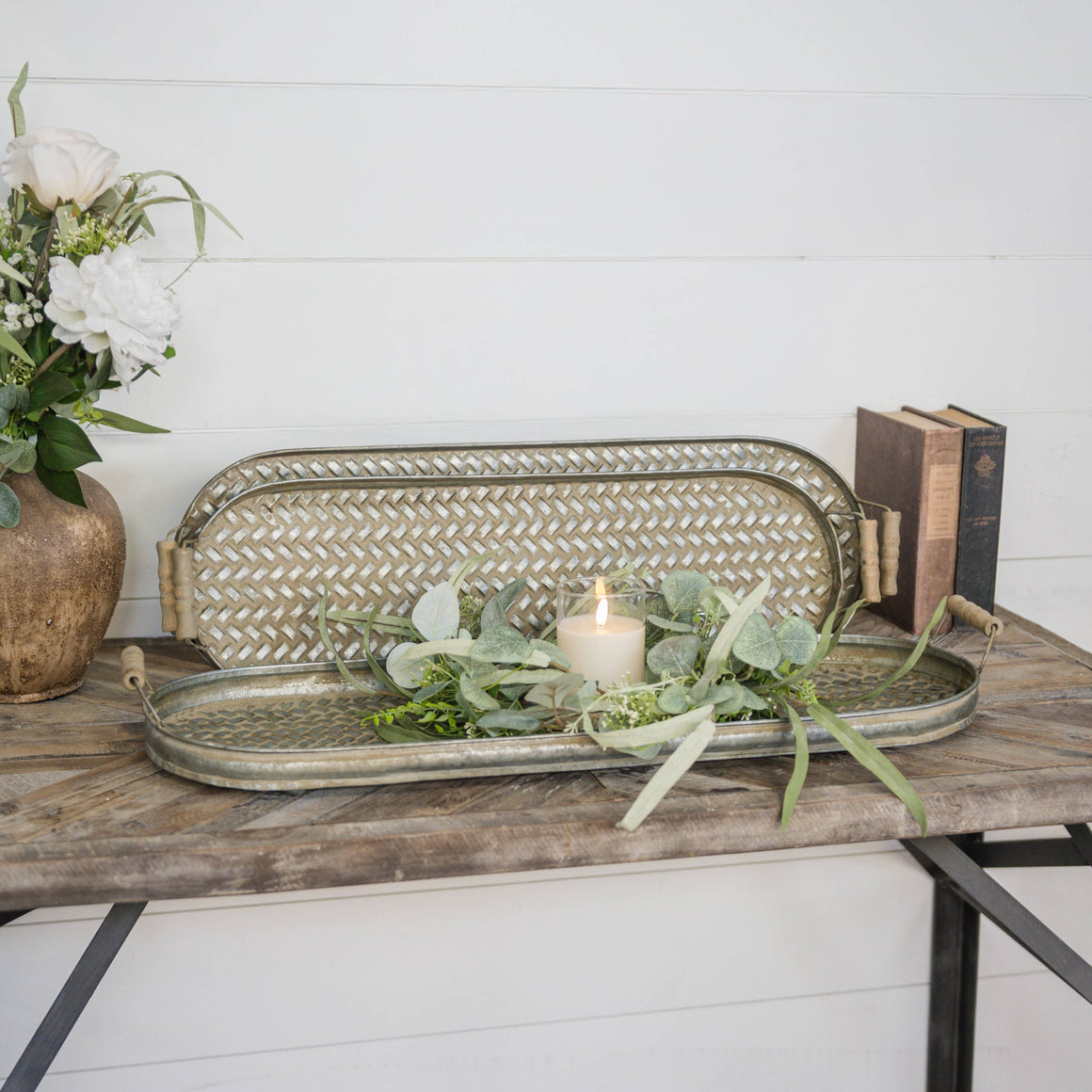 WOVEN METAL TRAYS