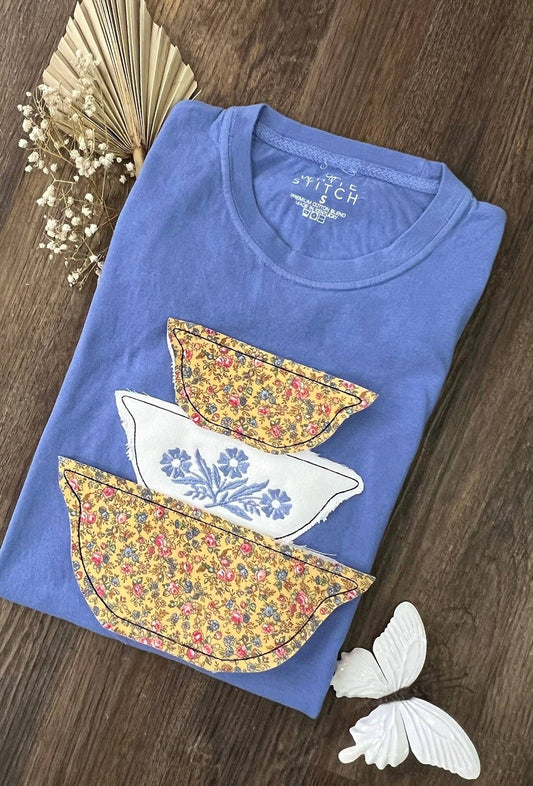 Vintage Bowl Floral:  S / Short-sleeve-heavy-cotton-tee