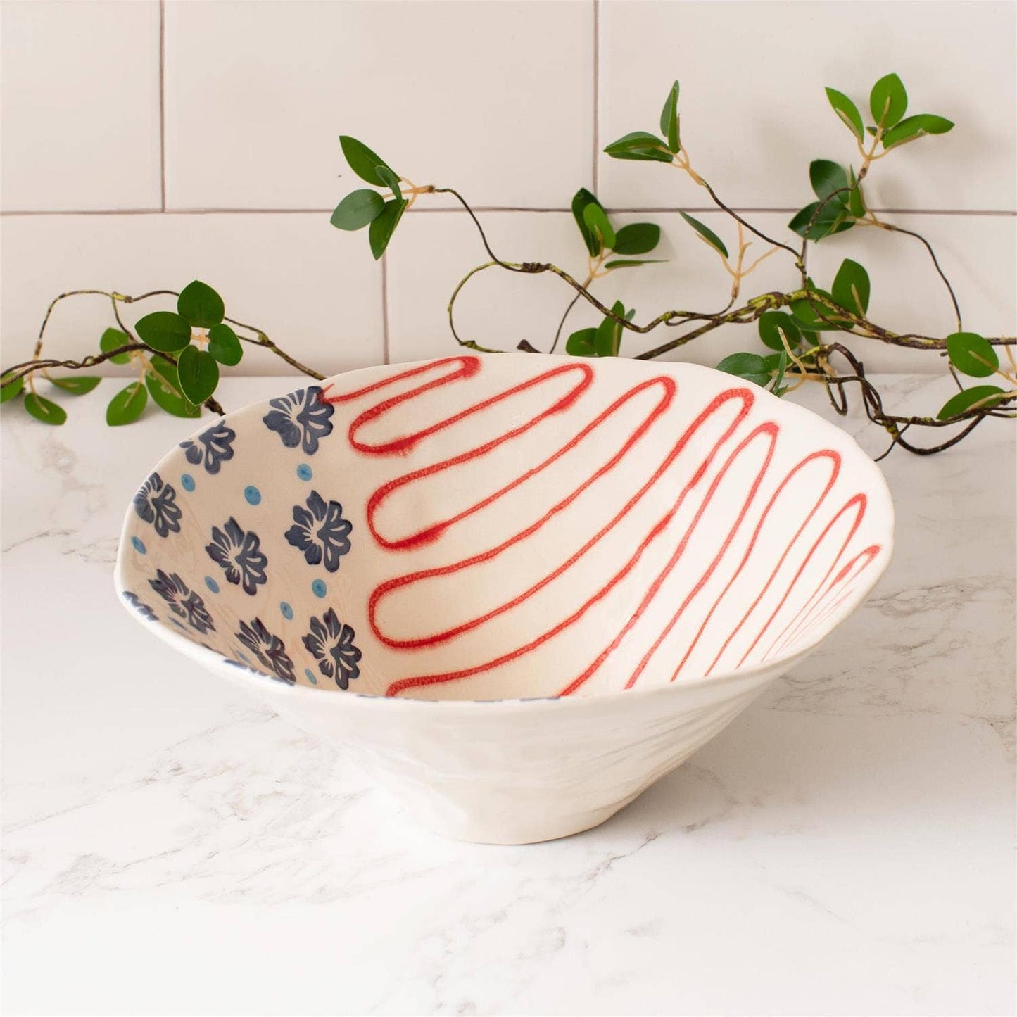 Americana Folk Art Serving Bow  | Patriotic, USA