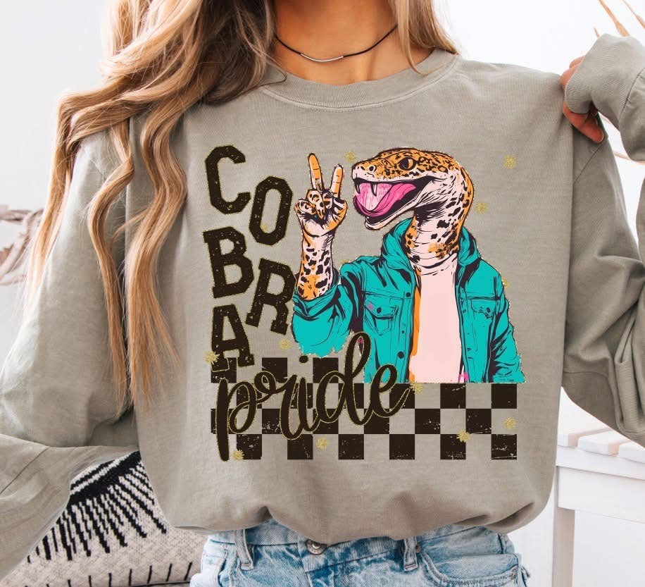 School Spirit Mascot Pride Sandstone LS CC T-Shirt : Tiger / Small
