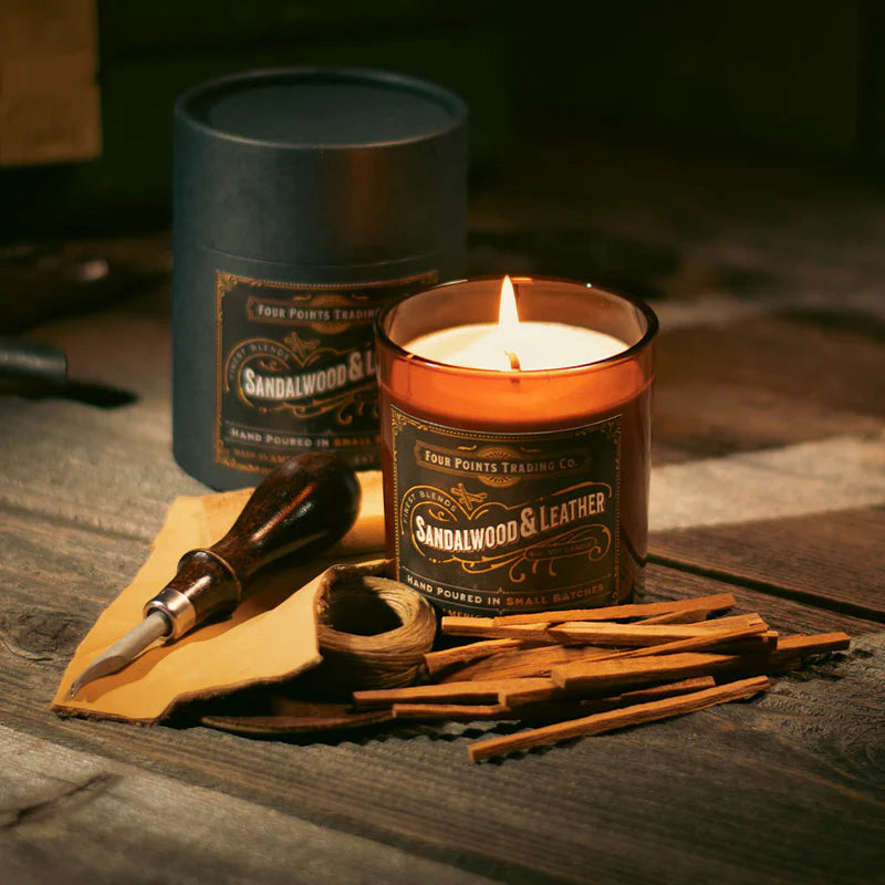 Sandalwood & Leather Candle
