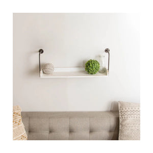 Wood and Metal 25" Shelf