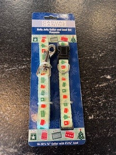 Holly Jolly Collar and Lead Set