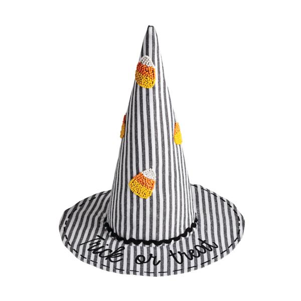 Small beaded witch hat sitter