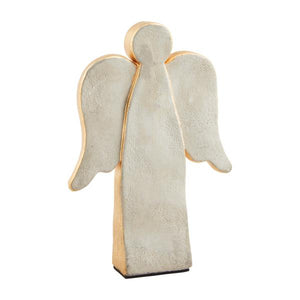 Small concrete gold angels
