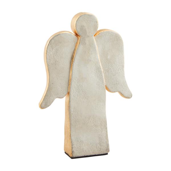 Small concrete gold angels