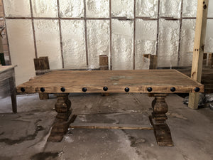 Antique Door Wooden Dining or Desk Table