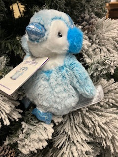 Blue Winter Penguin Warmie Junior