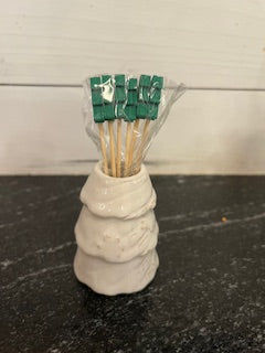 White Christmas Toothpick Caddy