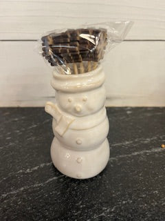 White Christmas Toothpick Caddy