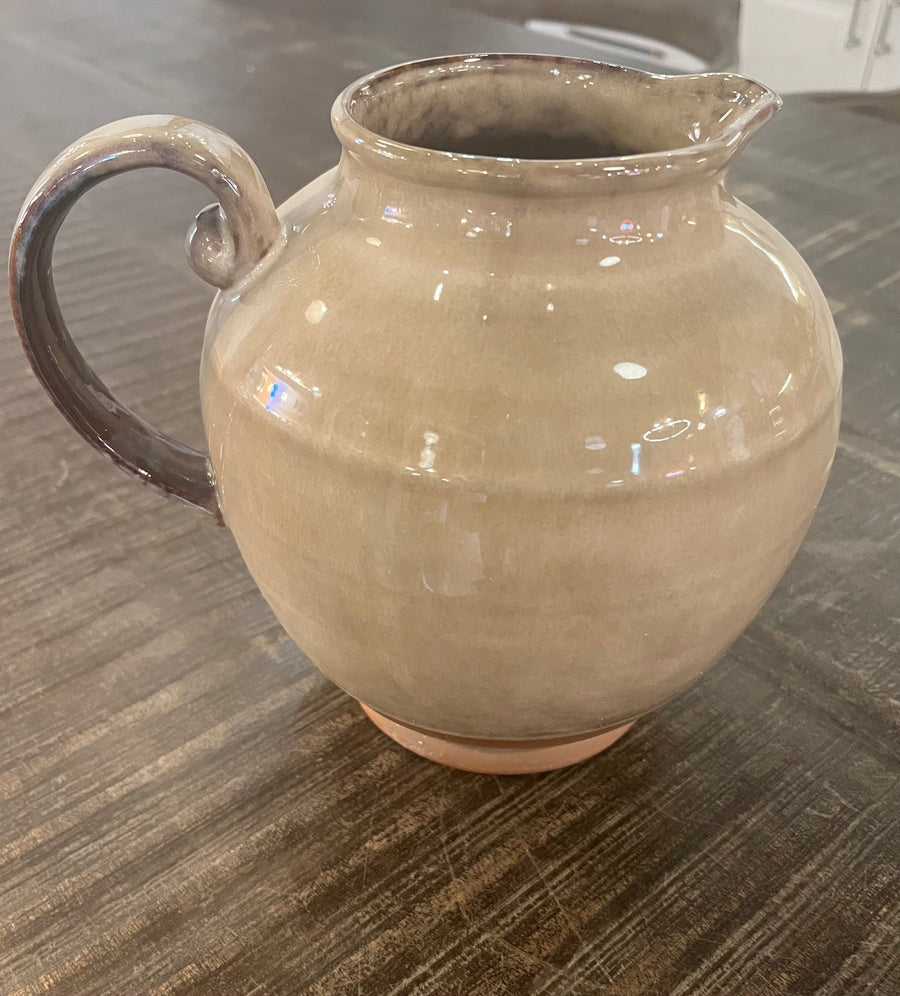 Stoneware Pitcher, Reactive Glaze