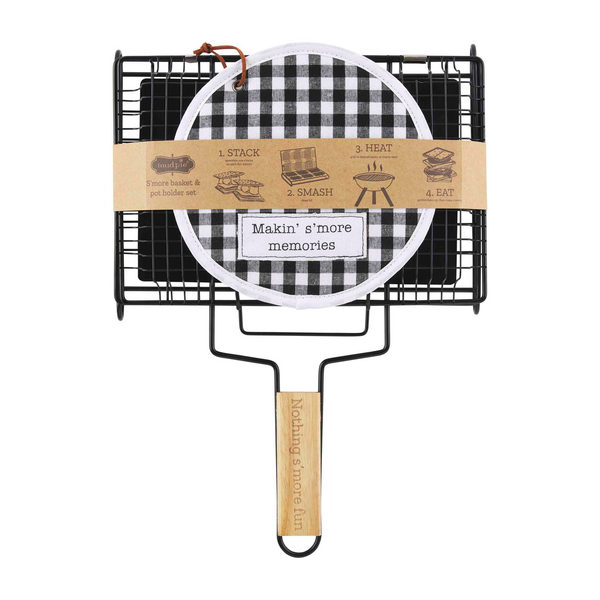 S'mores Basket and Pot Holder set