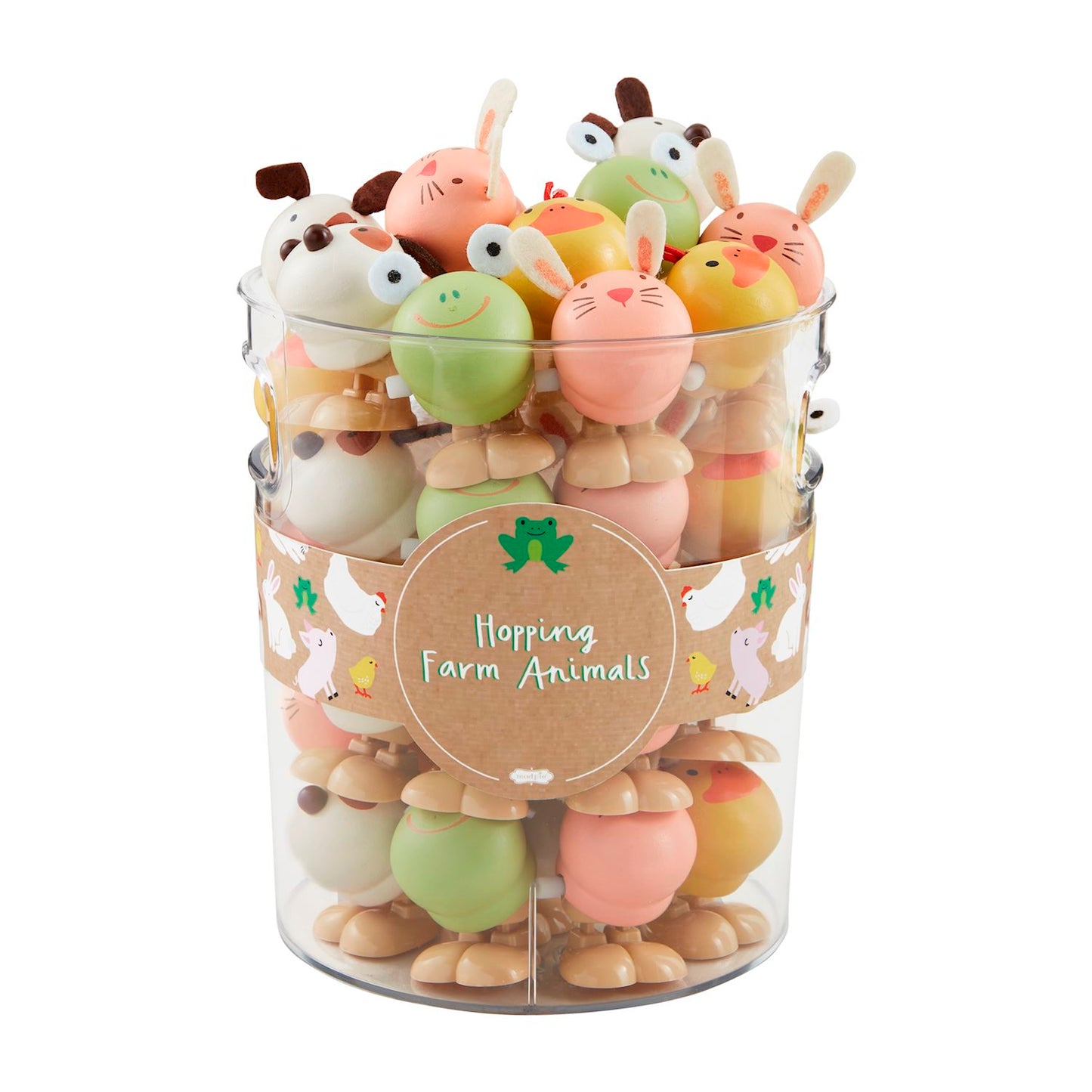 wooden wind up animals