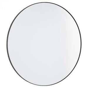 Metal Framed Round Mirror
