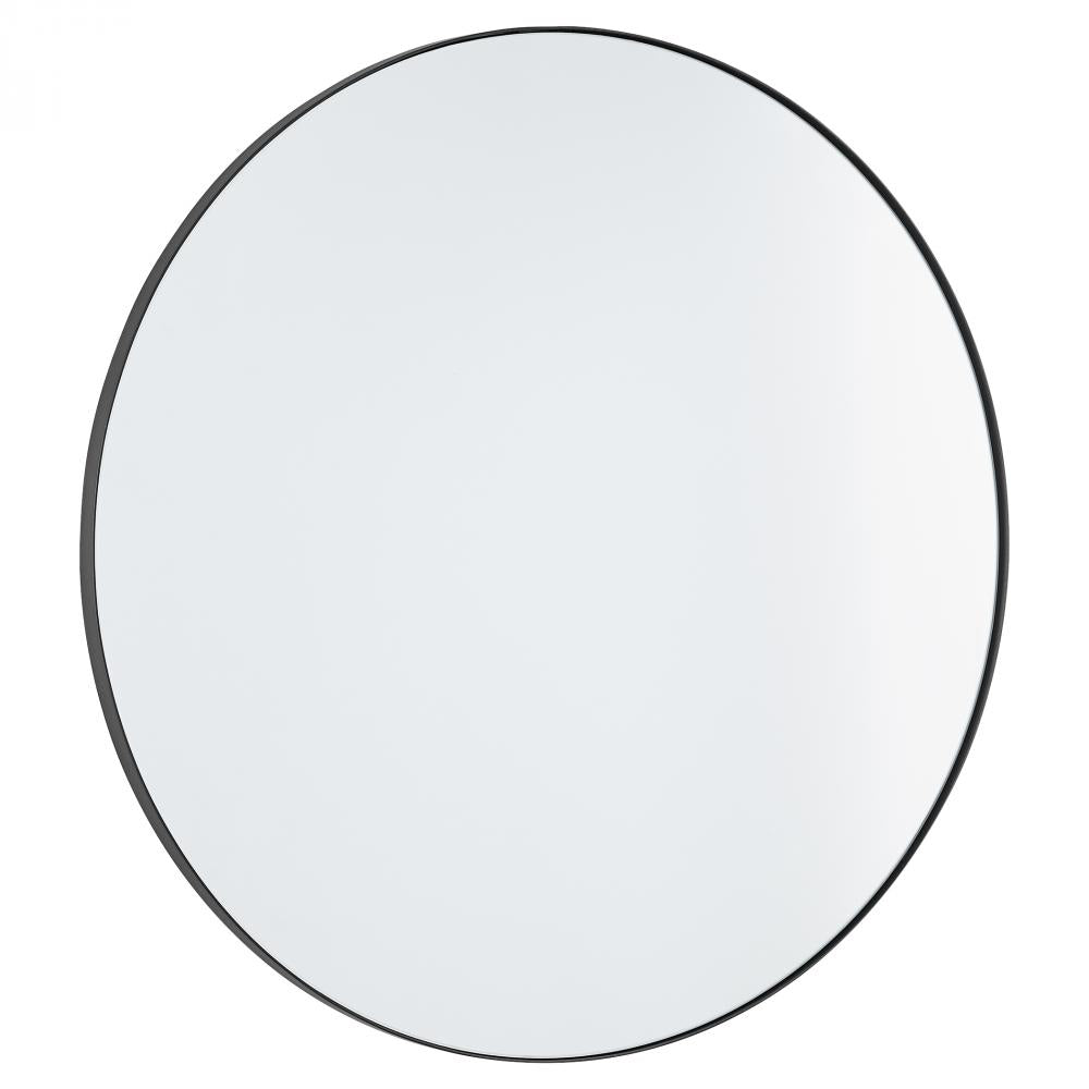 Metal Framed Round Mirror