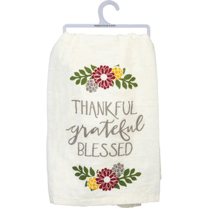 Hand Towel - Thankful Grateful Blessed