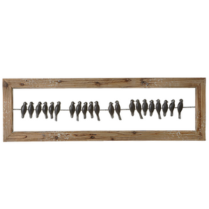 Framed Birds on Wire Wall Decor