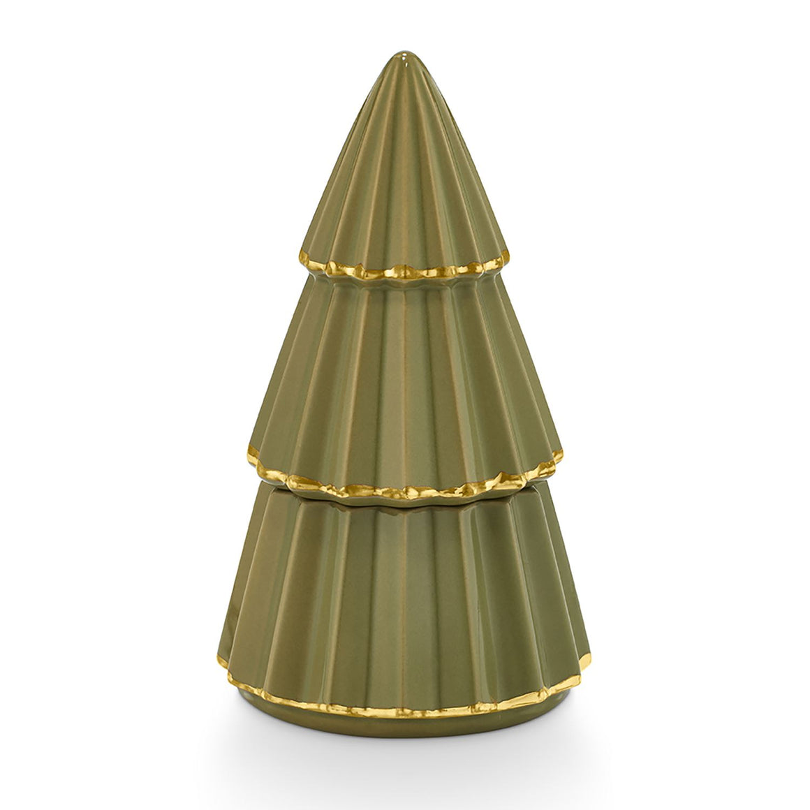 Fresh Balsam Gilded Tree Ceramic Candle