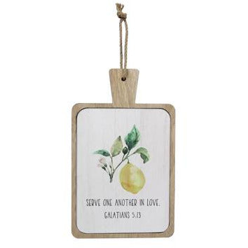 Serve - Lemon Sign