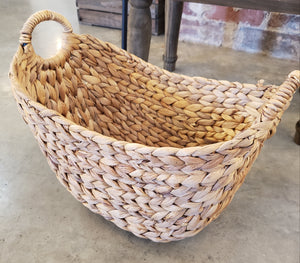 Jute Woven Basket with Handles 2 sizes