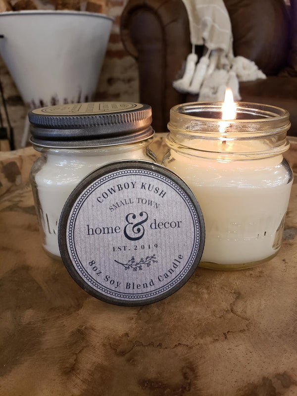 Cowboy Kush Scented Candle Small Town Home & Decor
