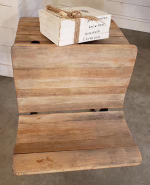 Antique Folding School Desk