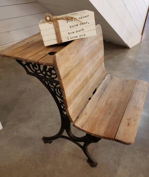 Antique Folding School Desk