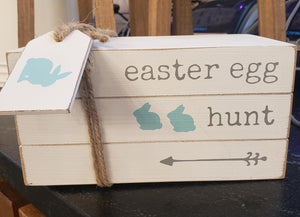 Easter Egg Hunt Book Stack