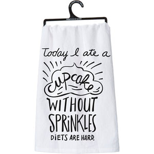 A Cupcake Without Sprinkles - Dish Towel