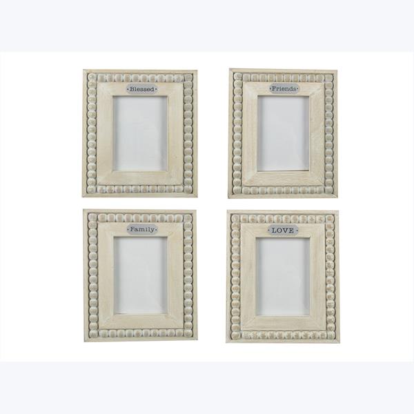 Wood Picture Frames-Blessed, Family, Love, Friends