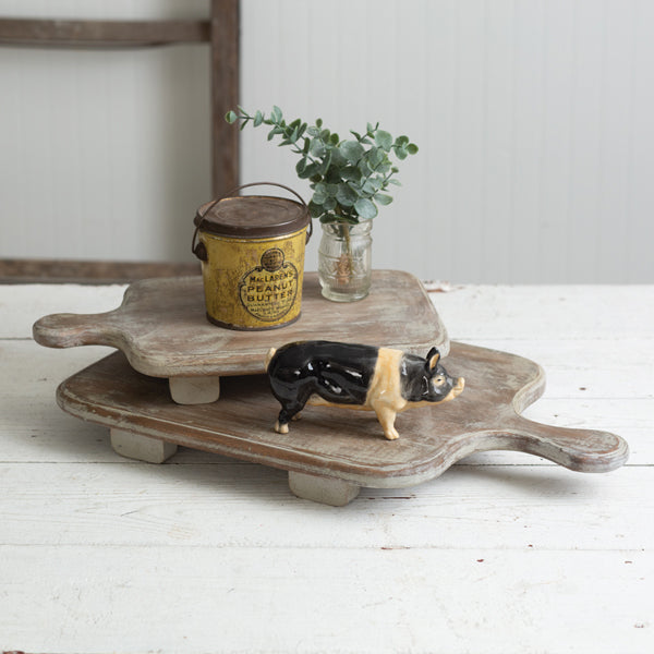 Distressed Grey Risers
