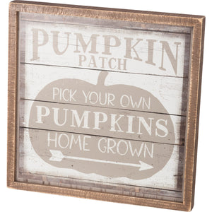 Pick Your Own Pumpkin Sign