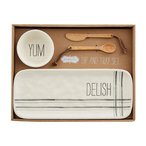 DELISH TRAY & DIP SET