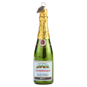 Merry Christmas - Champagne Ornament