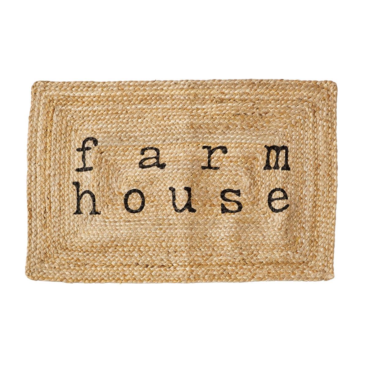 Farmhouse Jute Doormat Small Town Home & Decor