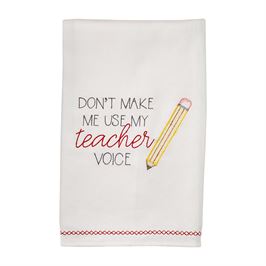 Embroidered Teacher Hand Towel