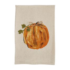 Painted Pumpkin Towels