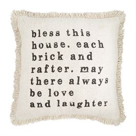 House Fringe Pillow