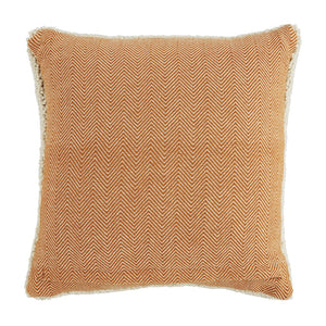 Orange Checked Pumpkin Pillow