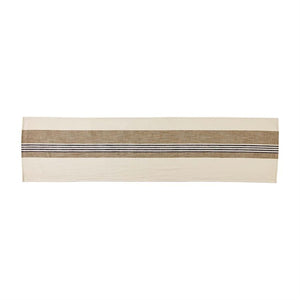 Stripe Table Runner - Cream & Khaki