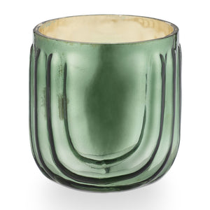 Evergreen Pressed Glass Candle