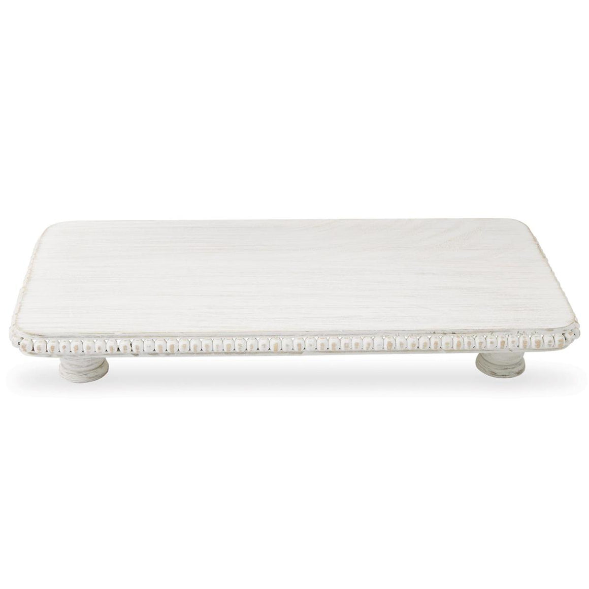 Beaded White Serving Board