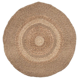Round Handwoven Seagrass & Water Hyacinth Rug