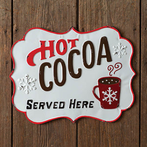 Hot Cocoa Served Here - Sign