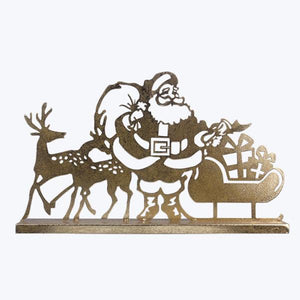 Metal Christmas Santa Tabletop Cutout