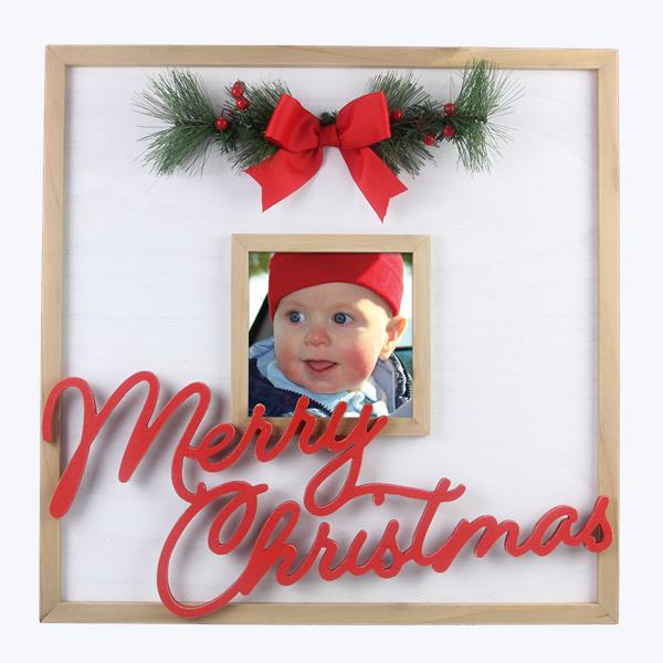 Wood Christmas Large Wall Photo Frame