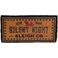 Natural Coir Silent Night Sleigh Co, Black & Red Doormats