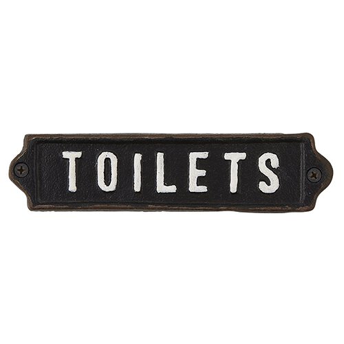 Toilets -  Iron Sign