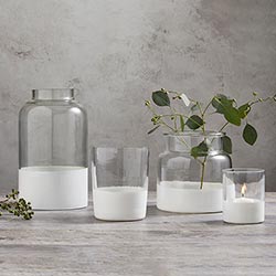 Petite Vase with Matte White Base