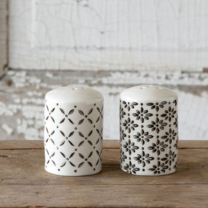 Norden Pattern Salt & Pepper Shakers